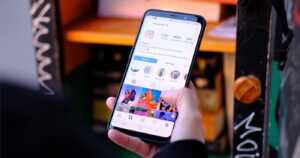 mobile phone showing instagram page