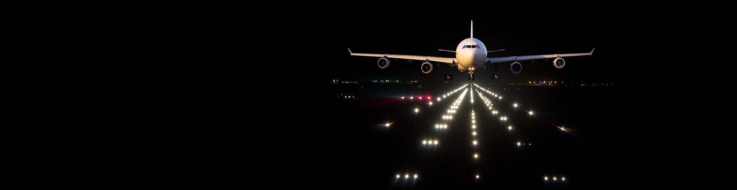 white plane flying at night